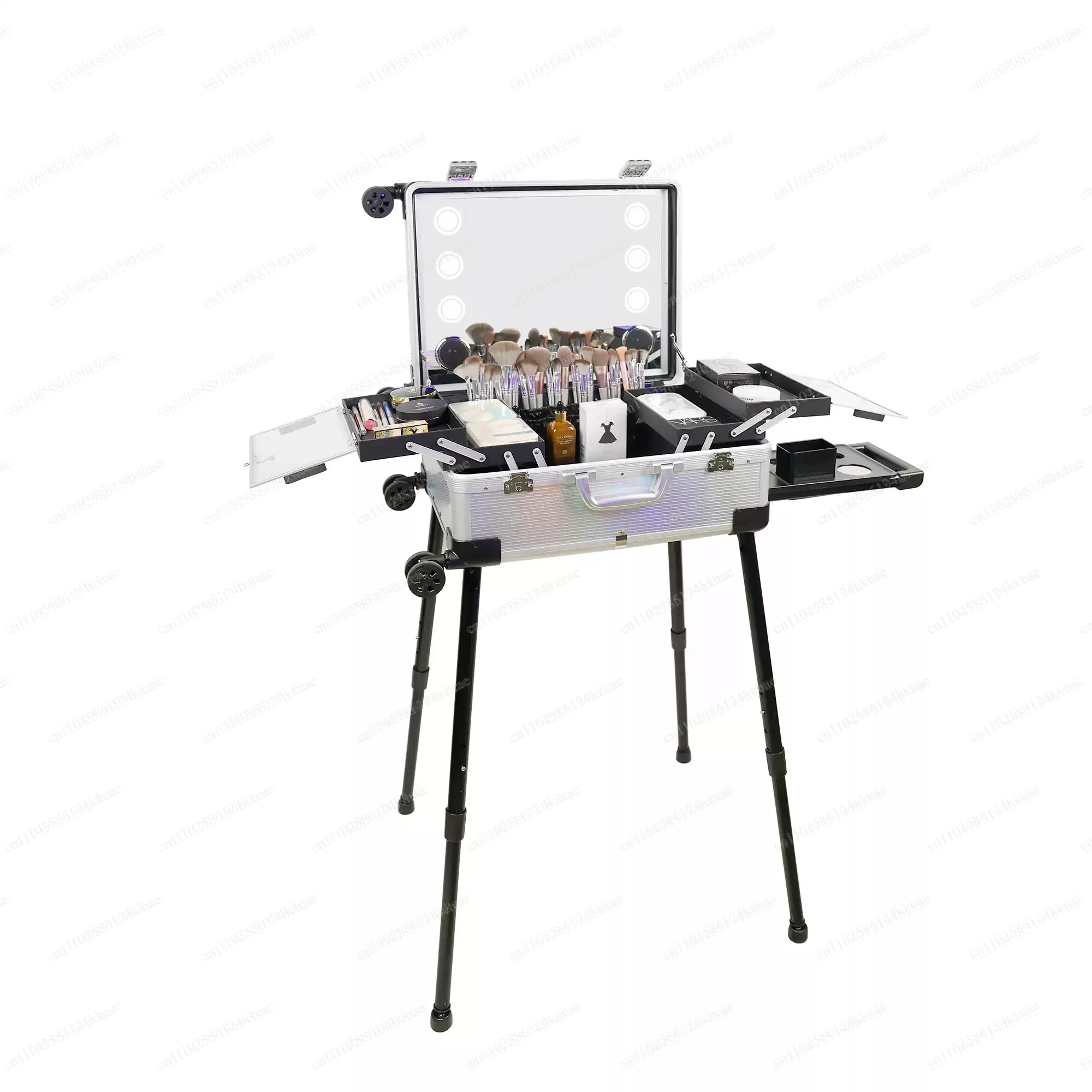 2026 New Cosmetic Case, Professional Follow-up Makeup Storage, Special Case for Makeup Artist, Trolley Case with Light
