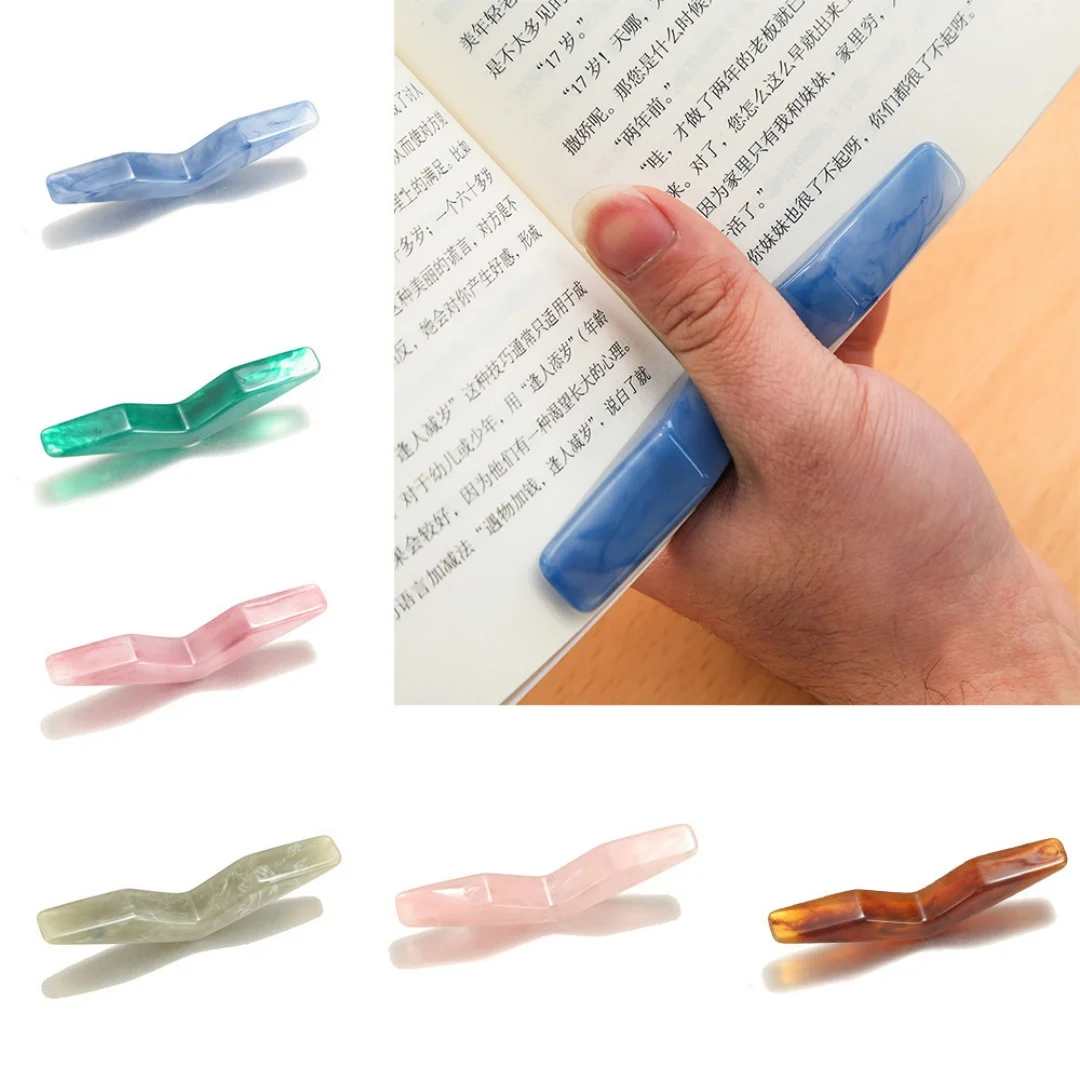 

Book Thumb Holder Resin Page Spreader, One-Hand Reading Helper for Piano, Study & Journaling