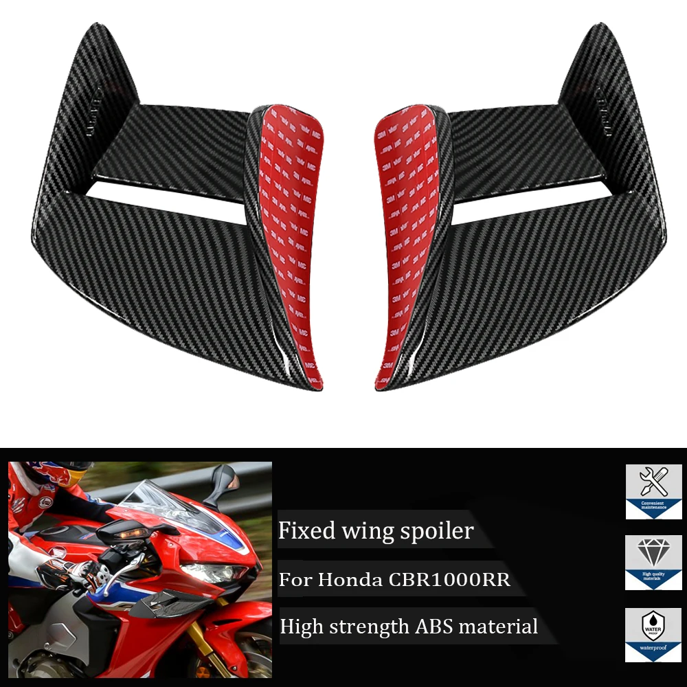 

Suitable for high-quality fixed wings, dynamic side spoilers, and side wings of Honda CBR1000RR 2017-2019 17 18 19 motorcycles