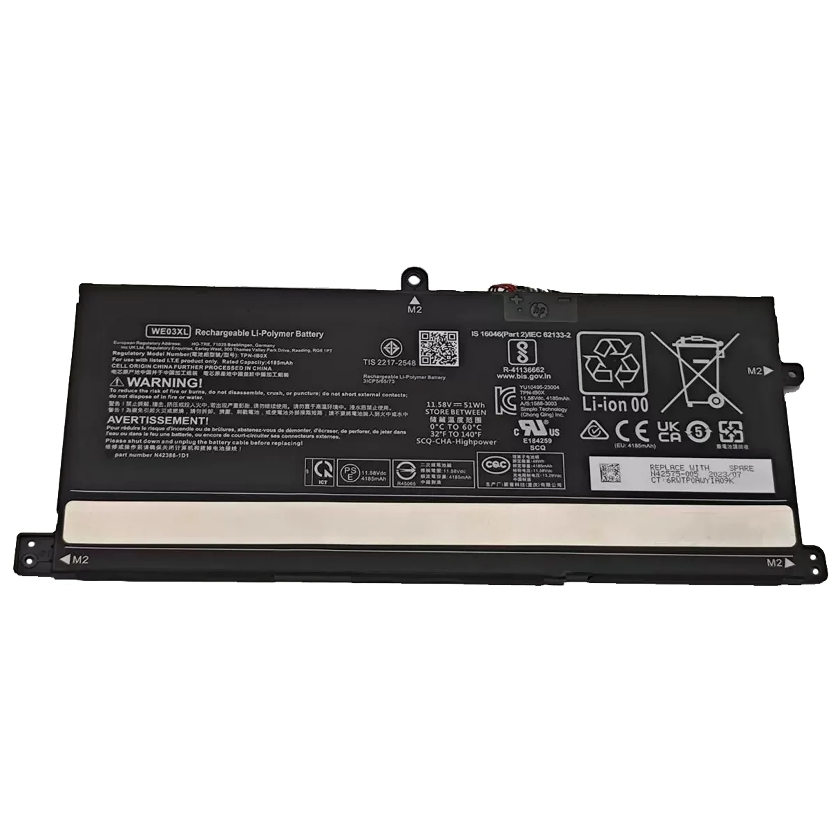 Laptop Battery WE04XL 7.72V/68Whh WE03XL 11.58V/51Wh For Pavilion Plus 14 16-AB Series Book Pro 16-AB Series Notebook