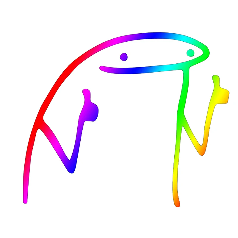 STICK MAN THUMBS UP」MEME SERIES CAR DECAL AUTOMOTIVE DIE-CUT VINYL STICKER