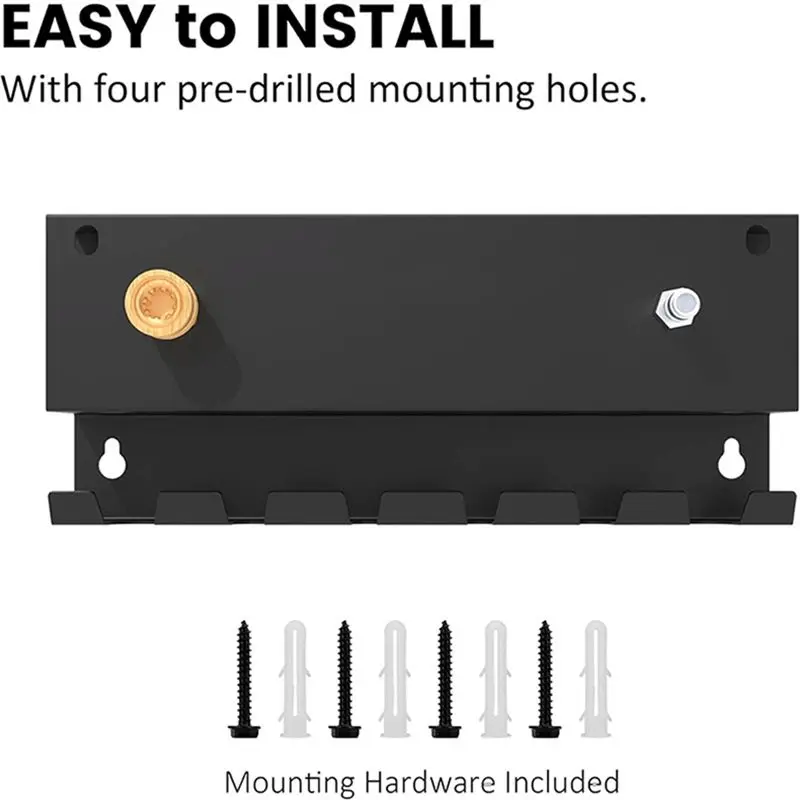 A84E-Pressure Washer Gun Holder,Wall Mount Foam Cannon Holder,Tool Storage Rack For Pressure Washer Wand/Nozzle Tips
