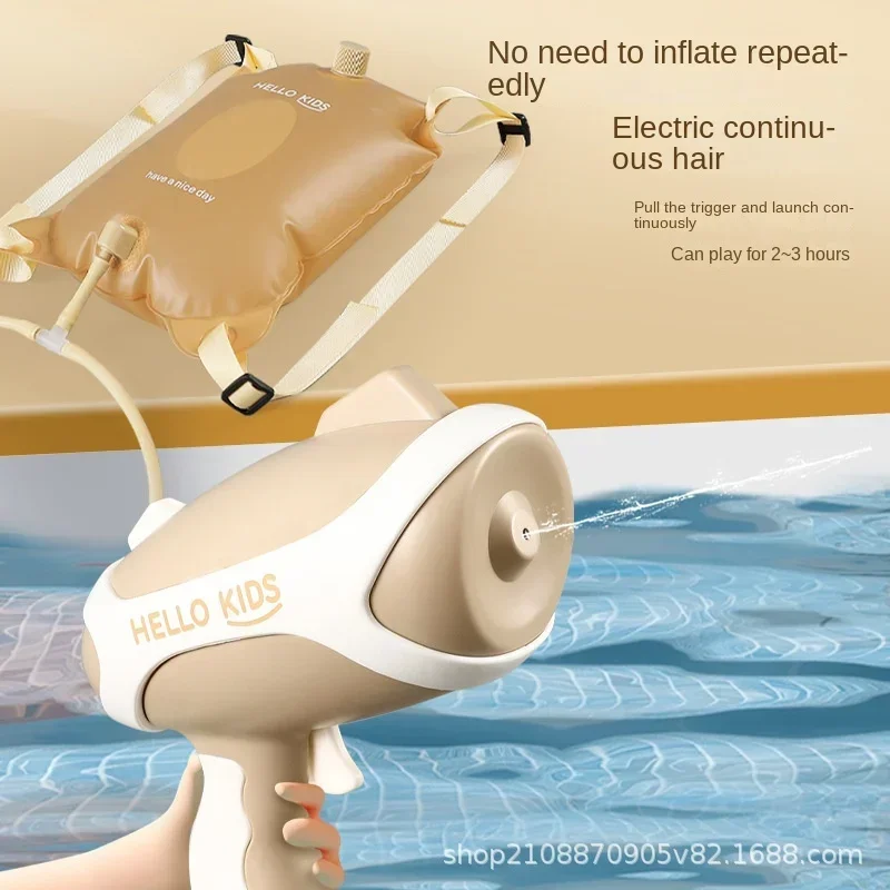 

Baby Electric Backpack Water Gun Summer Outdoor Swimming Pool Water Playing Toy Children's Water Battle Continuous Spray Gun