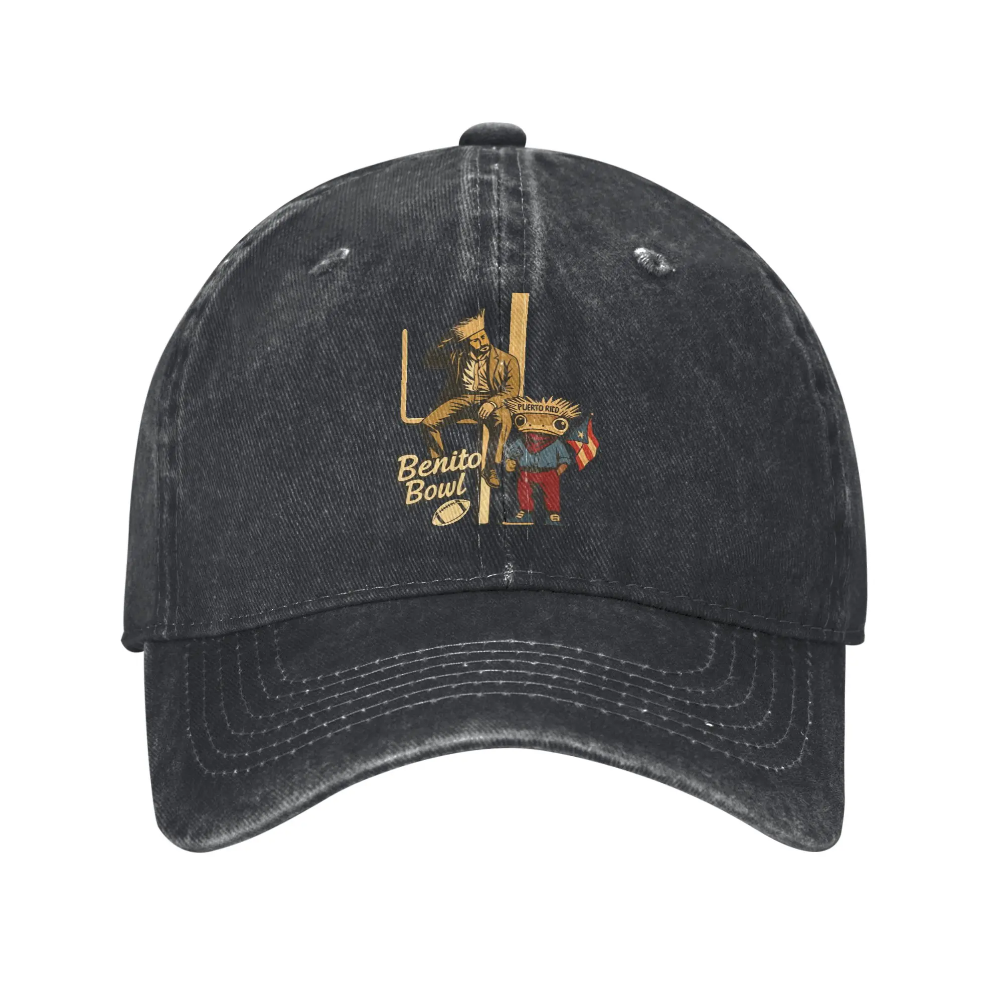 Bad Bunny Puerto Rican Flag Benito Bowl Sun Baseball Cap Women Men Washed Trucker Hat Sun-Proof Kpop Rock Baseball Caps Present