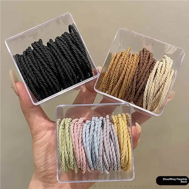 

High Elasticity Hair Ties for Men Durable Hair Bands Black Rubber Bands Men's Hair Accessories Long Hair Holders