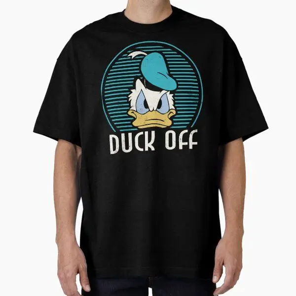 

Милая свободная удобная повседневная хлопковая футболка с принтом «Дональд Дак Микки» и короткими рукавами для мужчин и женщин в одном стиле