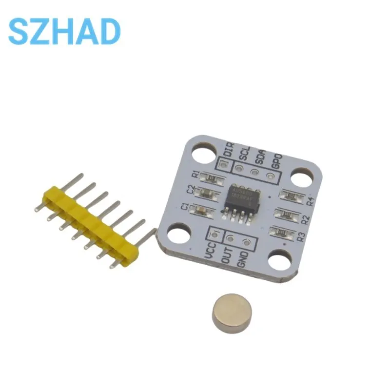 AS5600 magnetic encoder magnetic induction angle measurement sensor module 12bit high precision