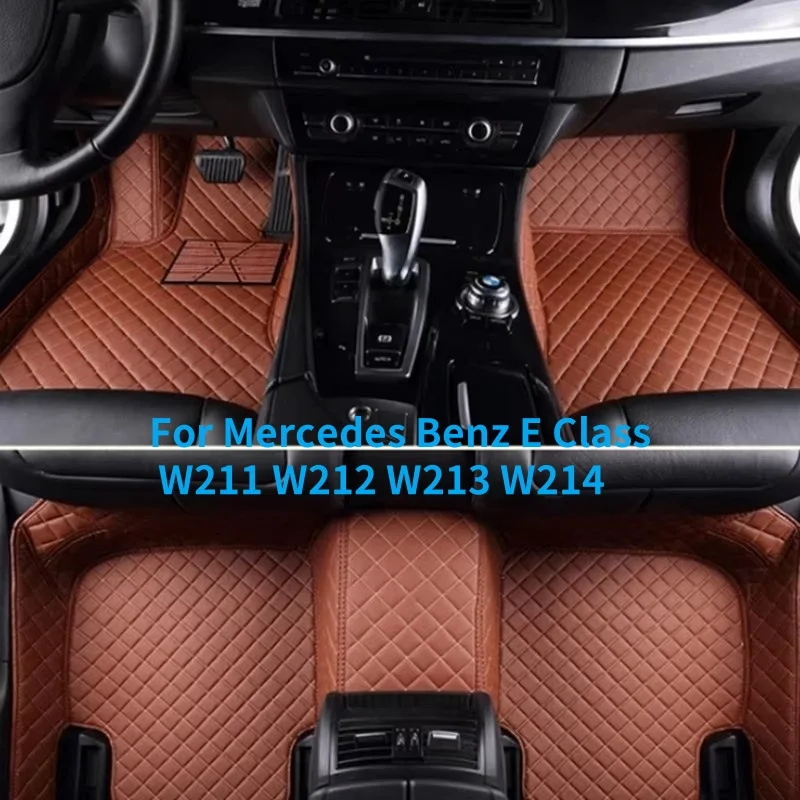 Custom Floor Mats For Mercedes Benz E Class W211 W212 W213 2019-2023 W214 2024 Full Coverage Floor Mats Luxury Floor Liners