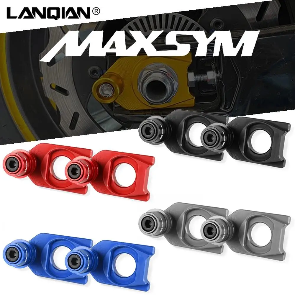 

Motorcycle Adjustment Chain Adjustment Block Frame swingarm Spools sliders Set For SYM MAXSYM TL 500 Maxsym TL500 2020-2021