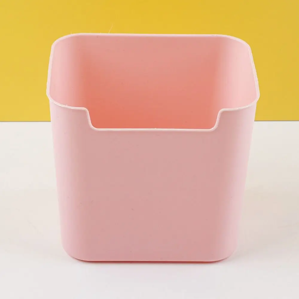 Korean Transparent Desk Pen Holder Large Capacity INS Style Pencil Storage Box Multifunction Plastic Storage Bucket School