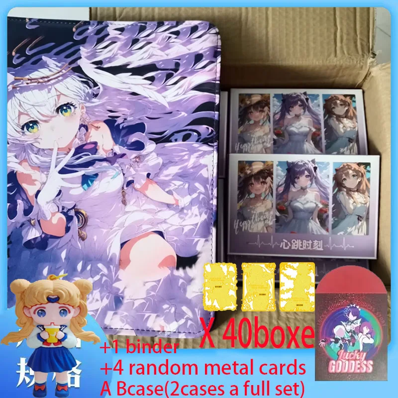 New Metal Card Goddess Board Heart Moment Doujin Booster Box Hobby Game Card Spicy Rare Card LSP SSP SSR Toy Gifts