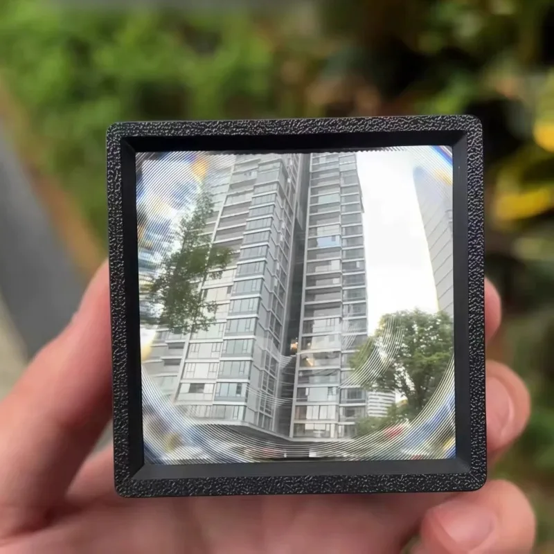 waist-level viewfinder with Fresnel lens a creative travel photo prop for sightseeing
