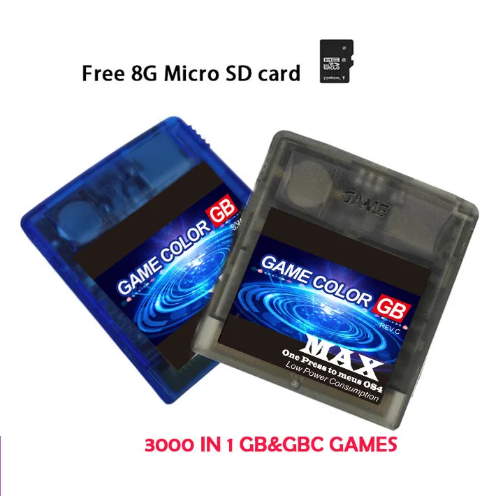 

SUMMER FLASH For Game Boy Color GB MAX GBC Console game Cartridge 3500 in1 MAX Version Power Saving Remix Game Card