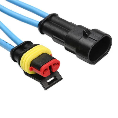 Imagen 2 del producto 240/296/352/708 Uds conectores HID impermeables 1/2/3/4 pines conector de cable eléctrico para coche arnés de camión