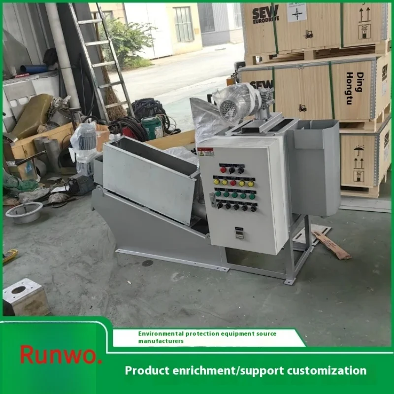 Sludge Screw Press Stainless Steel Screw Filter Press Printing Sludge Treatment with CE Certification Sludge Dewatering Screw Pr