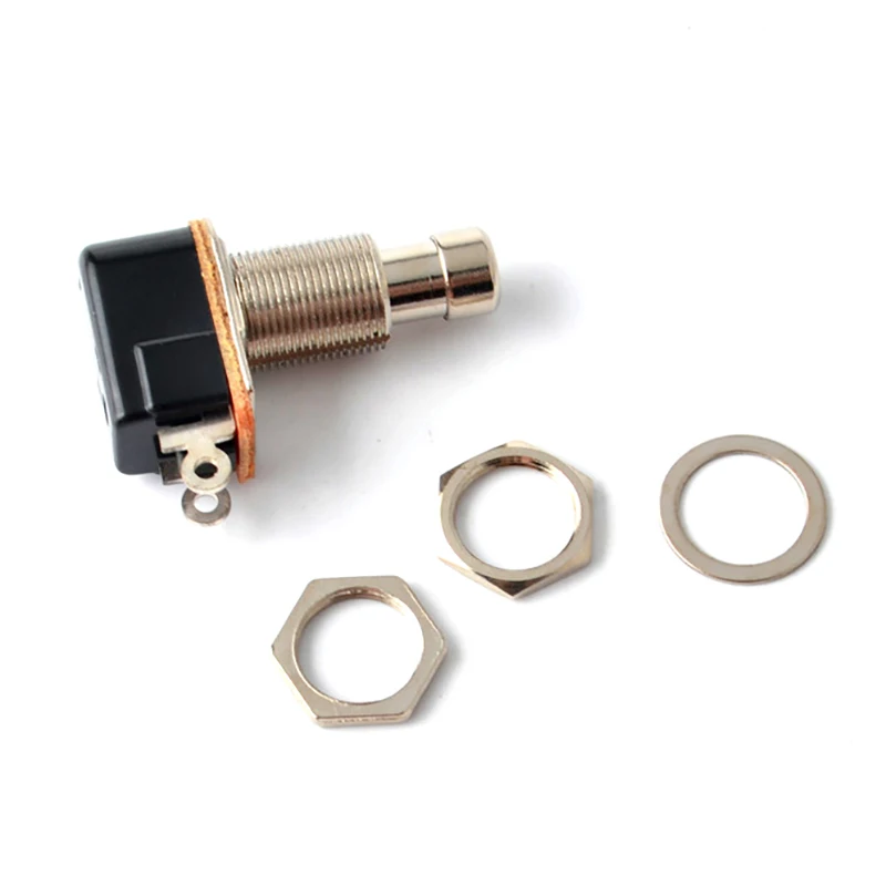 モメンタリ SPST ソフトタッチ プッシュボタン ストンプ フット ペダル スイッチ エレキギター スイッチ OFF-モメンタリ ON
