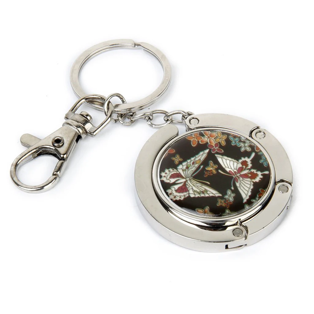 ABNQ Bag Holder Bag Hangers Bag Hook Butterfly Model with Keychain