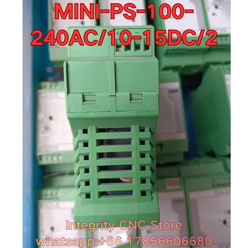 Second-hand MINI-PS-100-240AC/10-15DC/2 PLC module 2938756 functional test is normal
