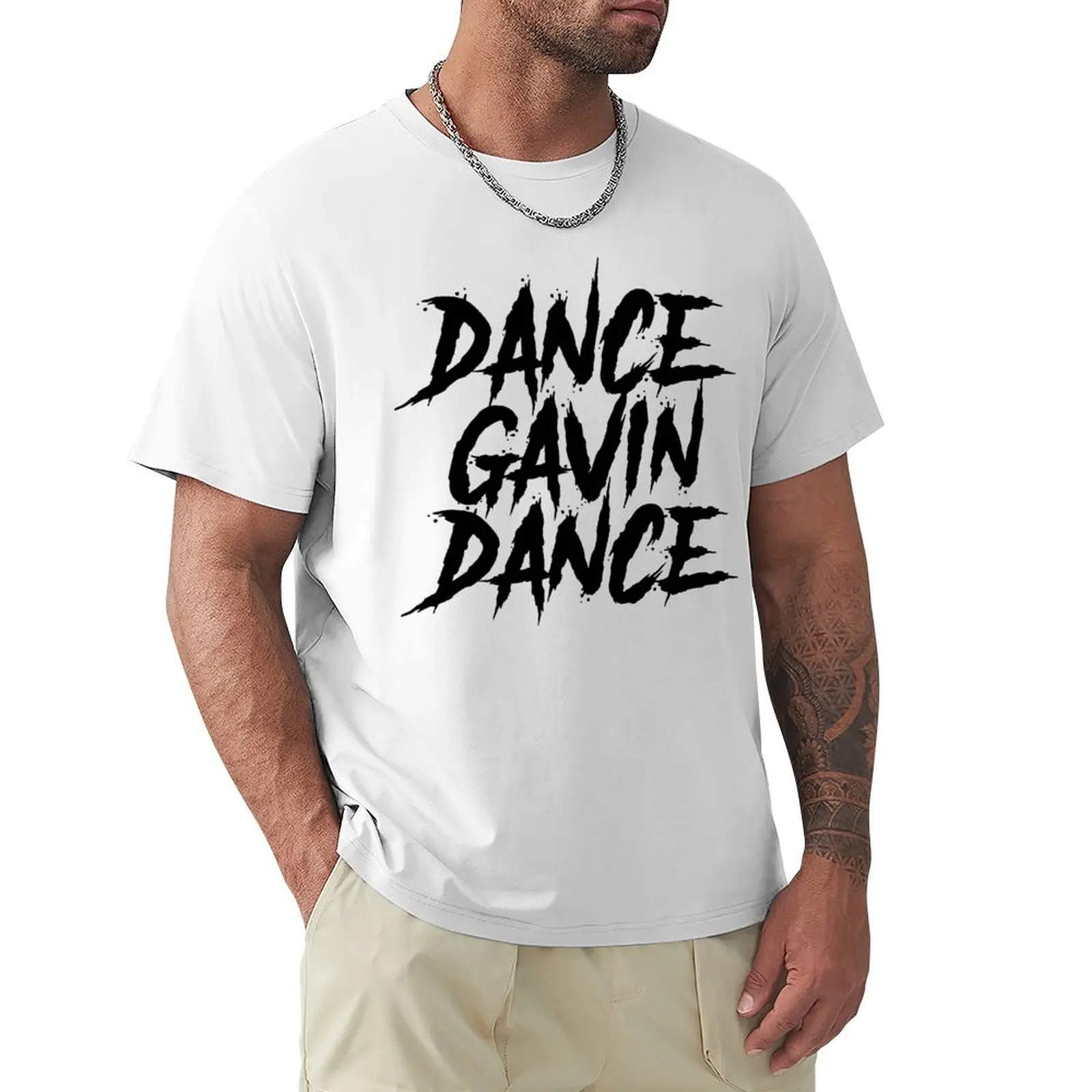 Dance Gavin Dance - Band Logo Sticker T-Shirt aesthetic clothes korean fashion summer top t shirt men
