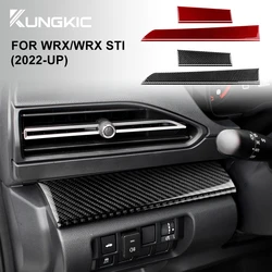 Real Soft Carbon Fiber Sticker For Subaru WRX/ WRX STI 2022 2023 2024 Car Dashboard Decor Panel Interior Trim Cover Accessories