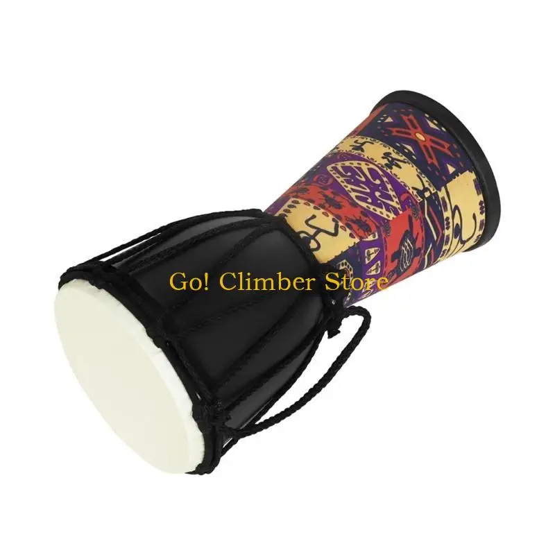 Tambor africano Q84C, instrumento Musical percusión tambor mano Bongos Djembe africano 4 pulgadas