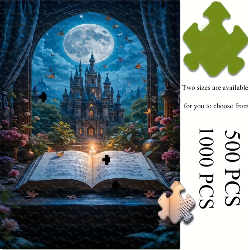 ปริศนาสำหรับผู้ใหญ่ 500/1000 ชิ้น |   เกมครอบครัวที่สนุกสนานและคลายเครียดคุณภาพสูง เหมาะสำหรับวันเกิด คริสต์มาส ฮาโลวีน และเป็นของขวัญ