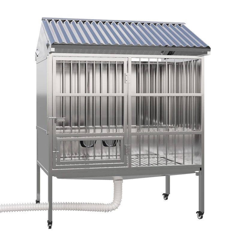 

304 stainless steel dog cage for large cages Indoor and outdoor rainproof medium extra large outdoor shed