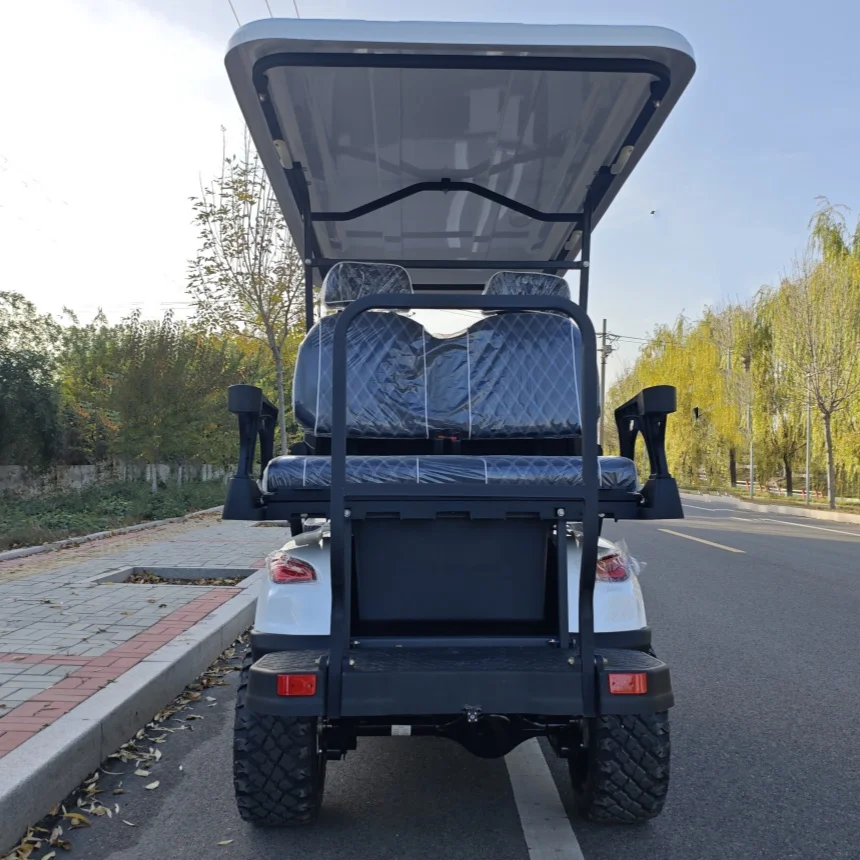 Electric Car Customized 60V Lithium Battery Electric Golf Cart Folding Windshield Foldable Rear Seat New Energy Four-Wheel Car