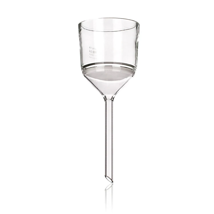 

Wholesale Quantity Supplier of Laboratory Supplies Testing Borosilicate Glass Buchner Funnel with Sintered Disc