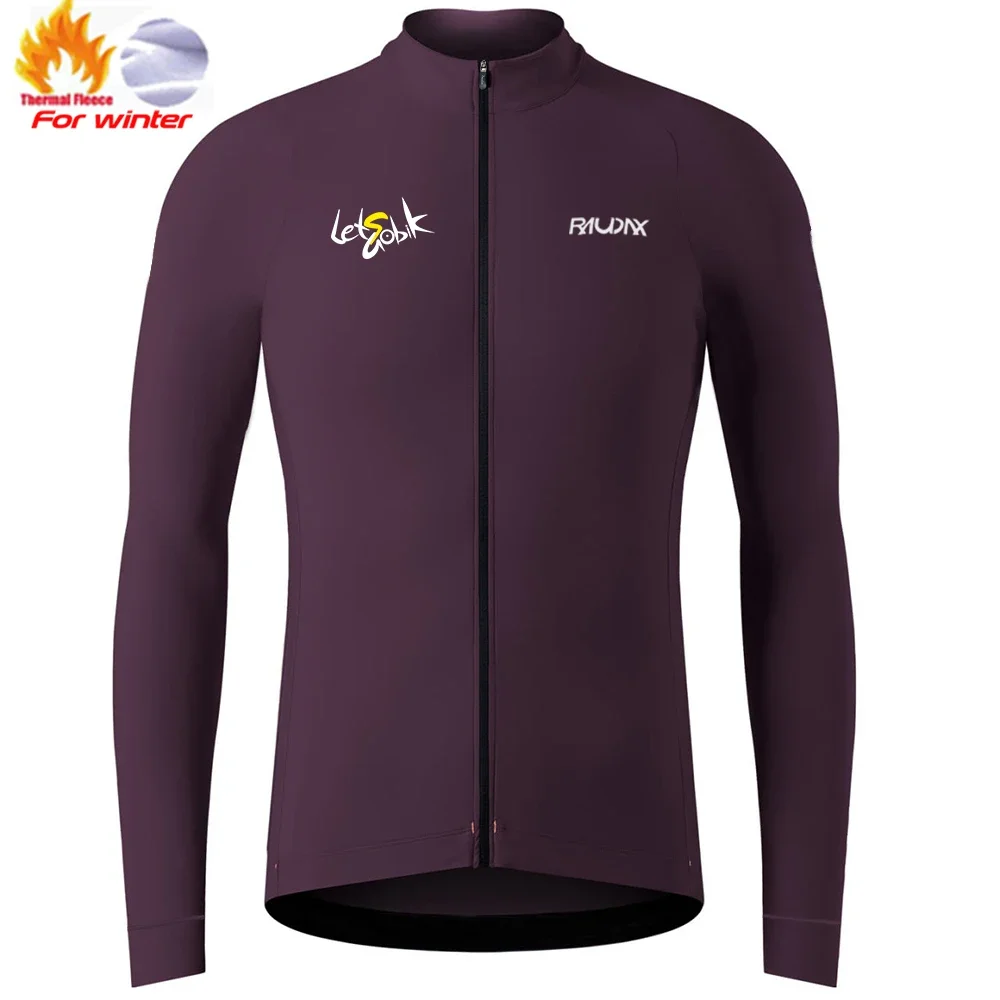 Lets Gobik Winter Cycling Thermal Fleece Clothing Classics Colors Top Cycling Jersey Sport Bike MTB Riding Clothing Warm Jacket