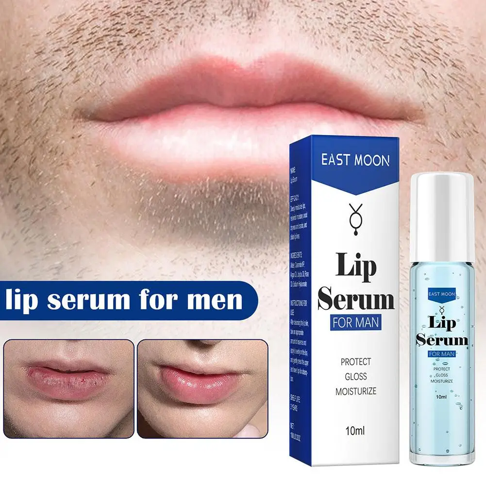 Suero labial para hombres, Bálsamo hidratante, crema hidratante para el cuidado de la piel, reparación de labios secos, cuidado de la belleza, salud, antiagrietado, 10ml