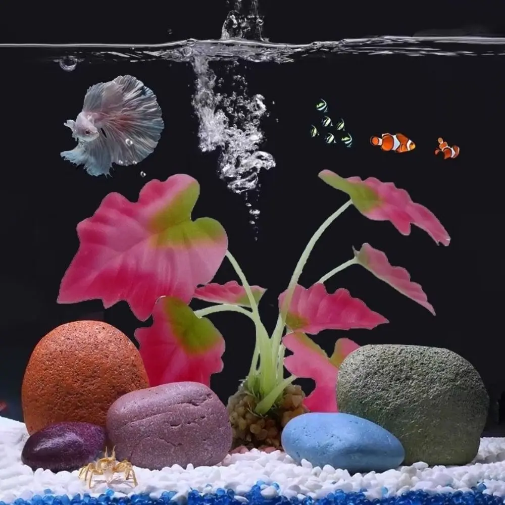 

Plastic Aquarium Water Plants Lifelike Decorative Artificial Underwater Plants Small with Sturdy Stems Aquarium Landscaping