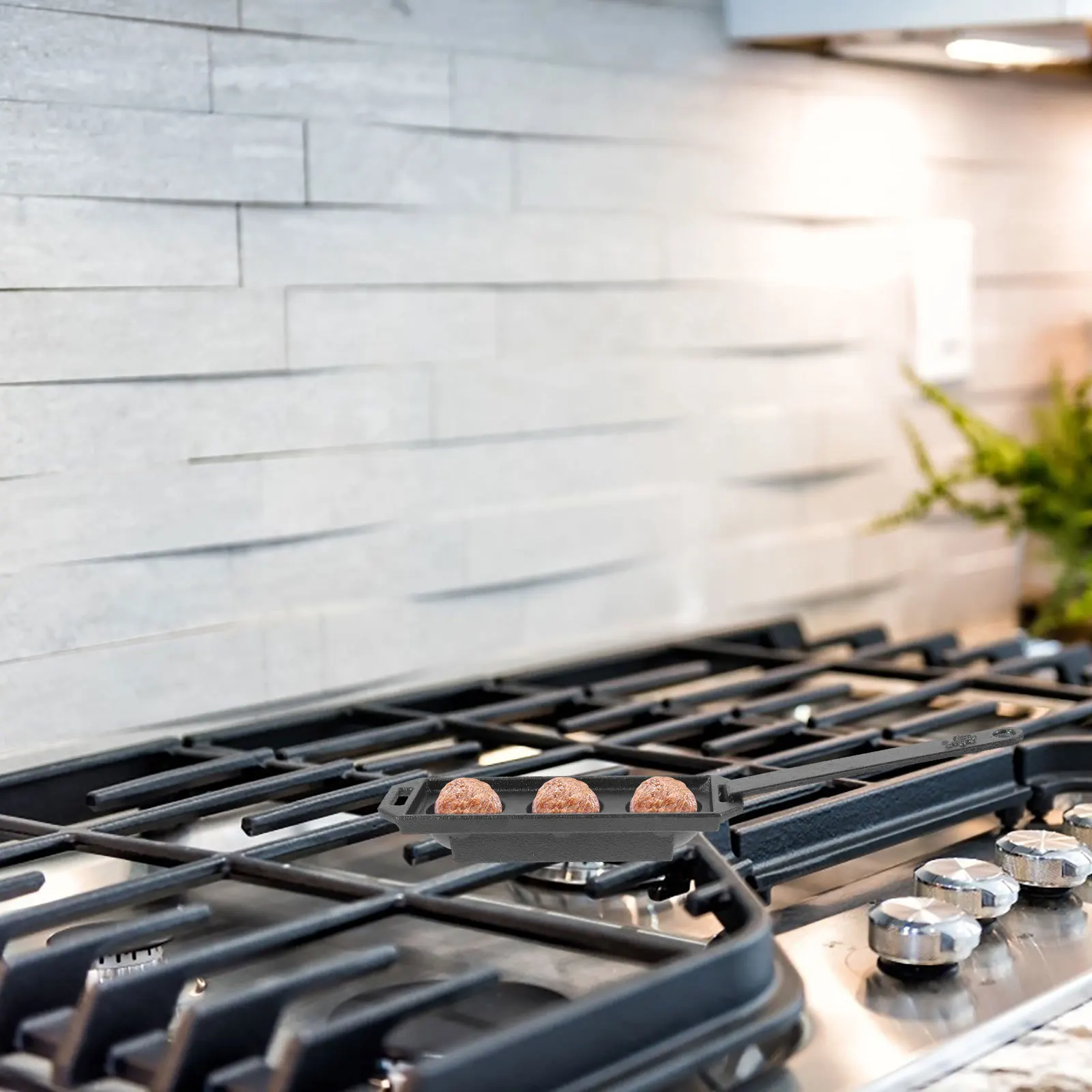 

Cast Iron Barbecue Tray Octopus Baking Pan Tart Dish Grill Pan Mold Egg Tray Plate Camping Hiking Portable