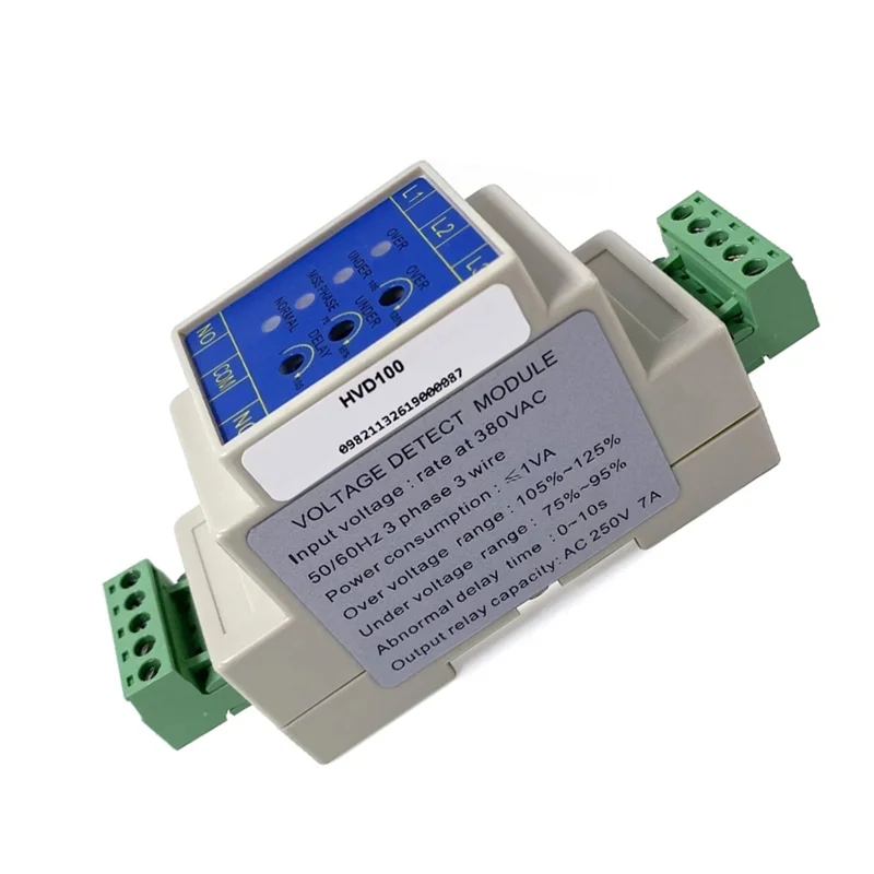 

Hot Selling-HVD100 Voltage Protection Module For Smartgen AC Three-Phase Three-Wire Passive Switch Output Voltage Detection Modu