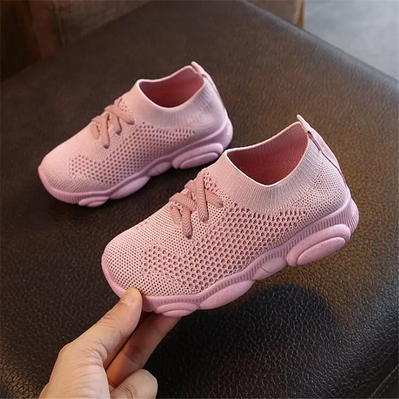 

Kids Shoes Anti-slip Soft Rubber Bottom Baby Sneaker Casual Flat Sneaker Student Shoes Children Kids Girls Boys Mesh Sports Shoe