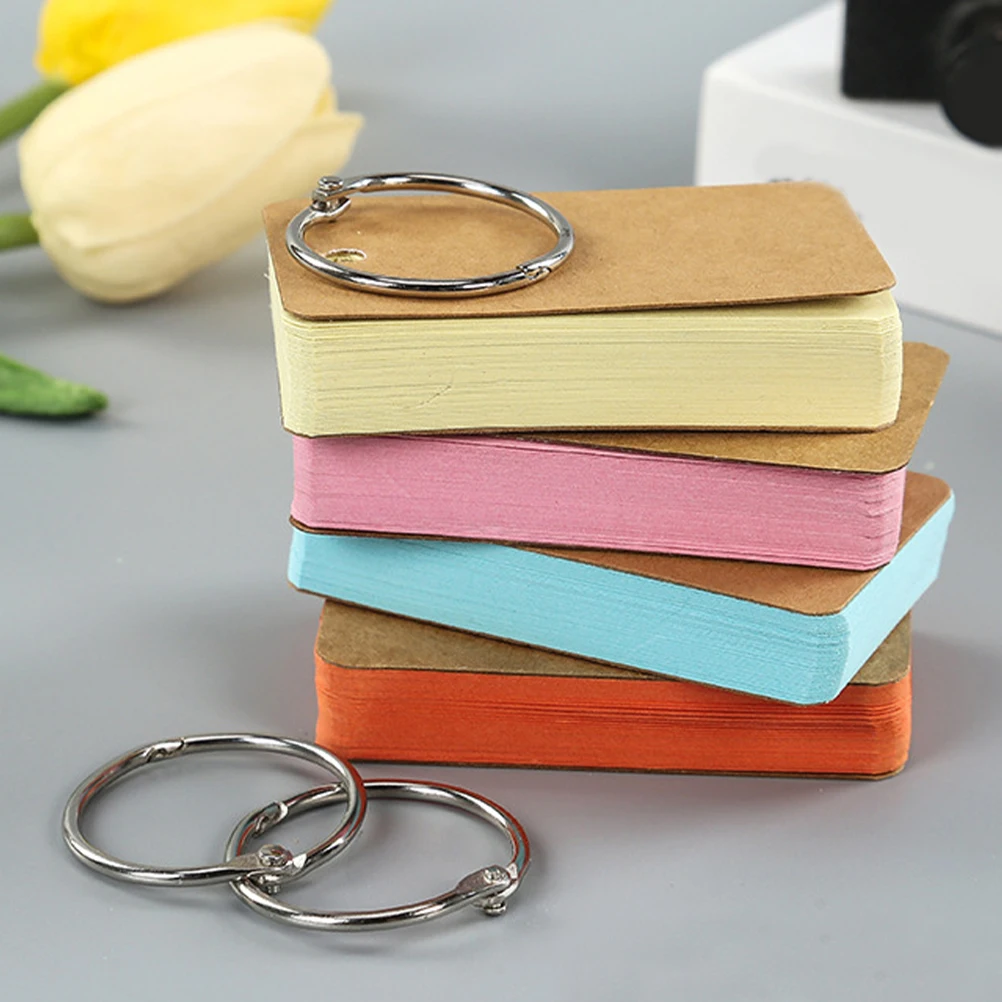 Schede di studio Mini Flashcard Divisori indice Quaderni a spirale Blocco note di carta Blocco note foderato tascabile portatile per studenti
