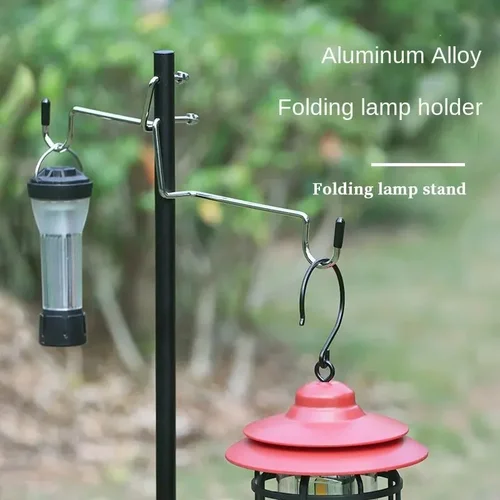 Imagen 2 del producto Soporte para linterna de Camping estilo puesta a tierra TARKA, soporte para estante de luz ligero desmontable salvaje, accesorios de iluminación para senderismo al aire libre