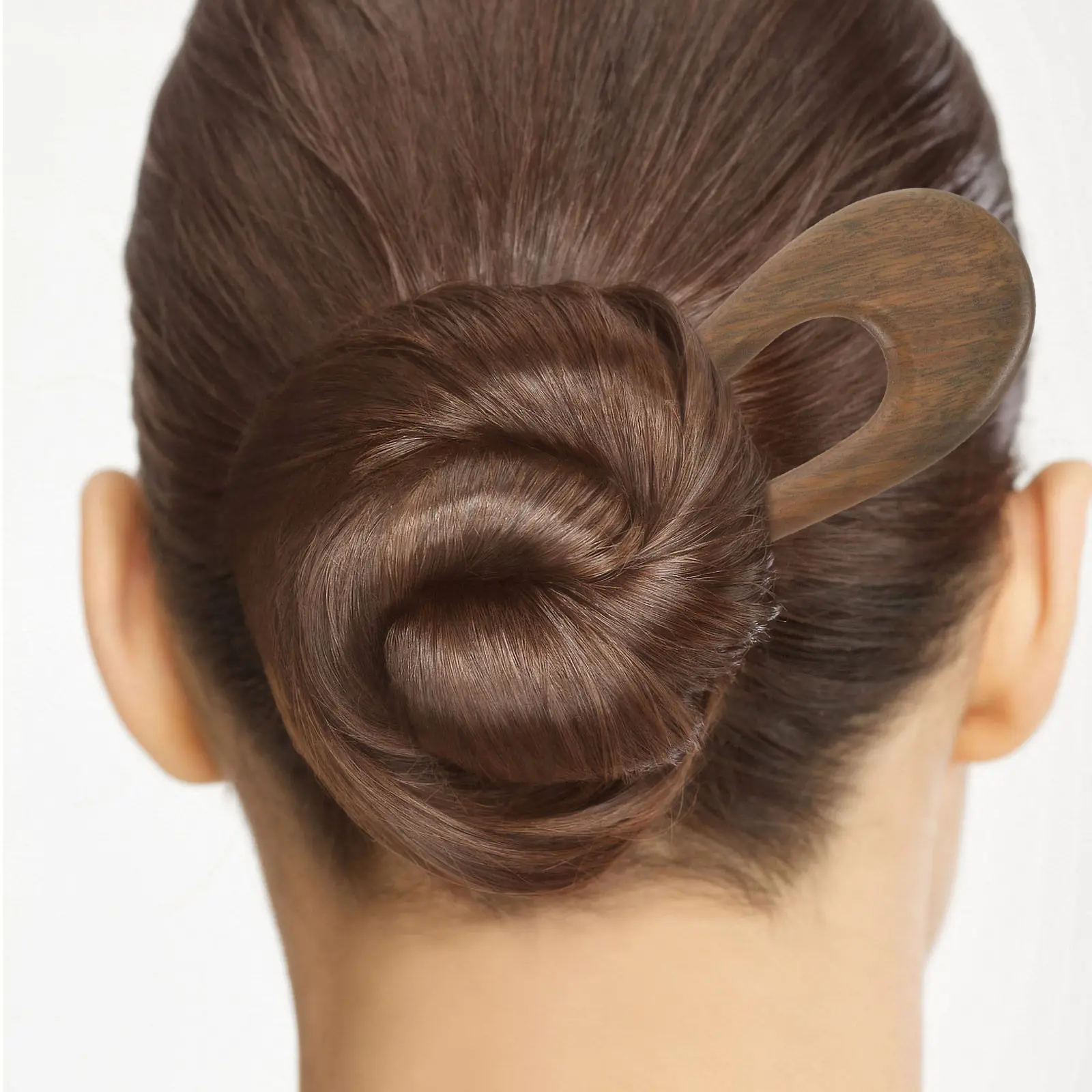 

Деревянная двухзубчатая заколка-шпилька U-образной формы в классическом французском стиле, легкая, для повседневных и торжественных случаев