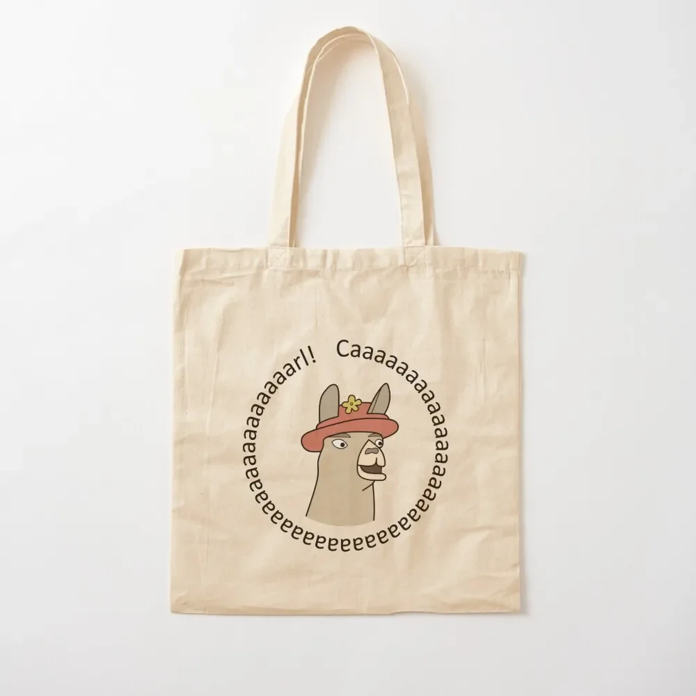 

Llamas with Hats - Caaaaaaaaarl! Tote Bag large tote bag Eco bag canvas tote bags