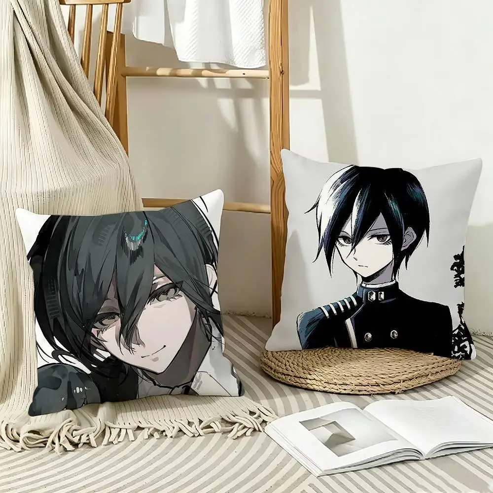 Danganronpa V3 S-Shuichi S-Saihara  Pillow Case Pattern Printed Pillowcase For Living Room Sofa Cushion Cover