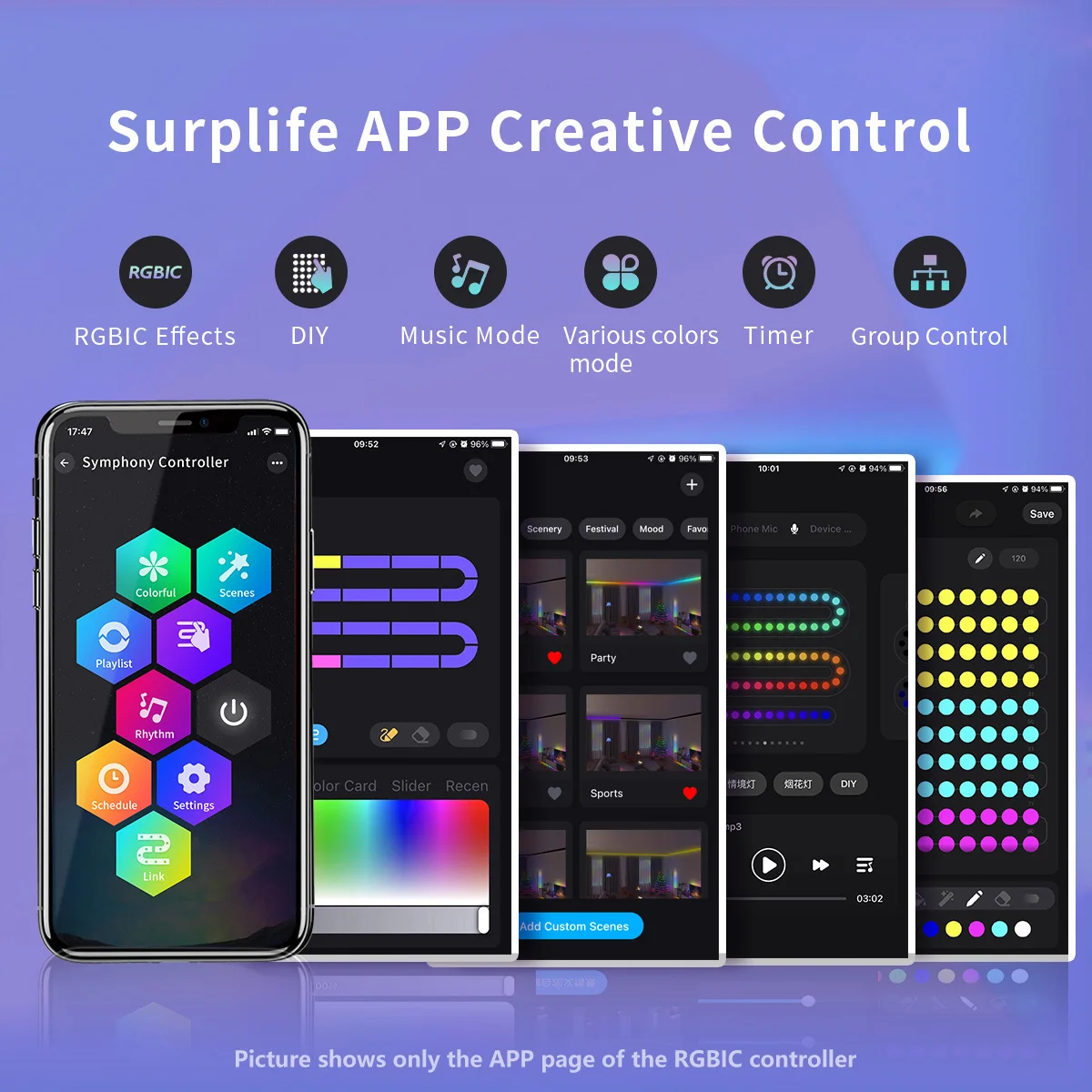 DC12V-24V WIFi Dream Color APP Controller WiFi Mini Fantasy Wireless Remote Control Light and Music C