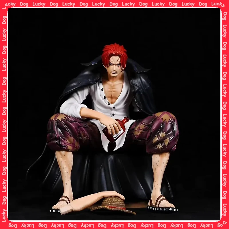 

17cm One Piece Shanks Anime Figures Film Red Yonko Red Hair Shanks Action Figure PVC Statue Figurine Model Decoration Doll Toys