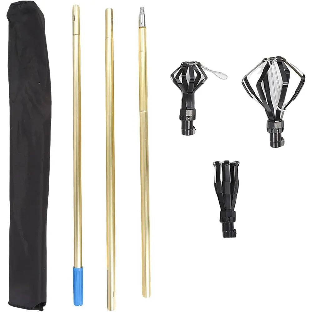 

Extended Reach Light Bulb Changer and Fruit Picker with Basket for High Ceilings