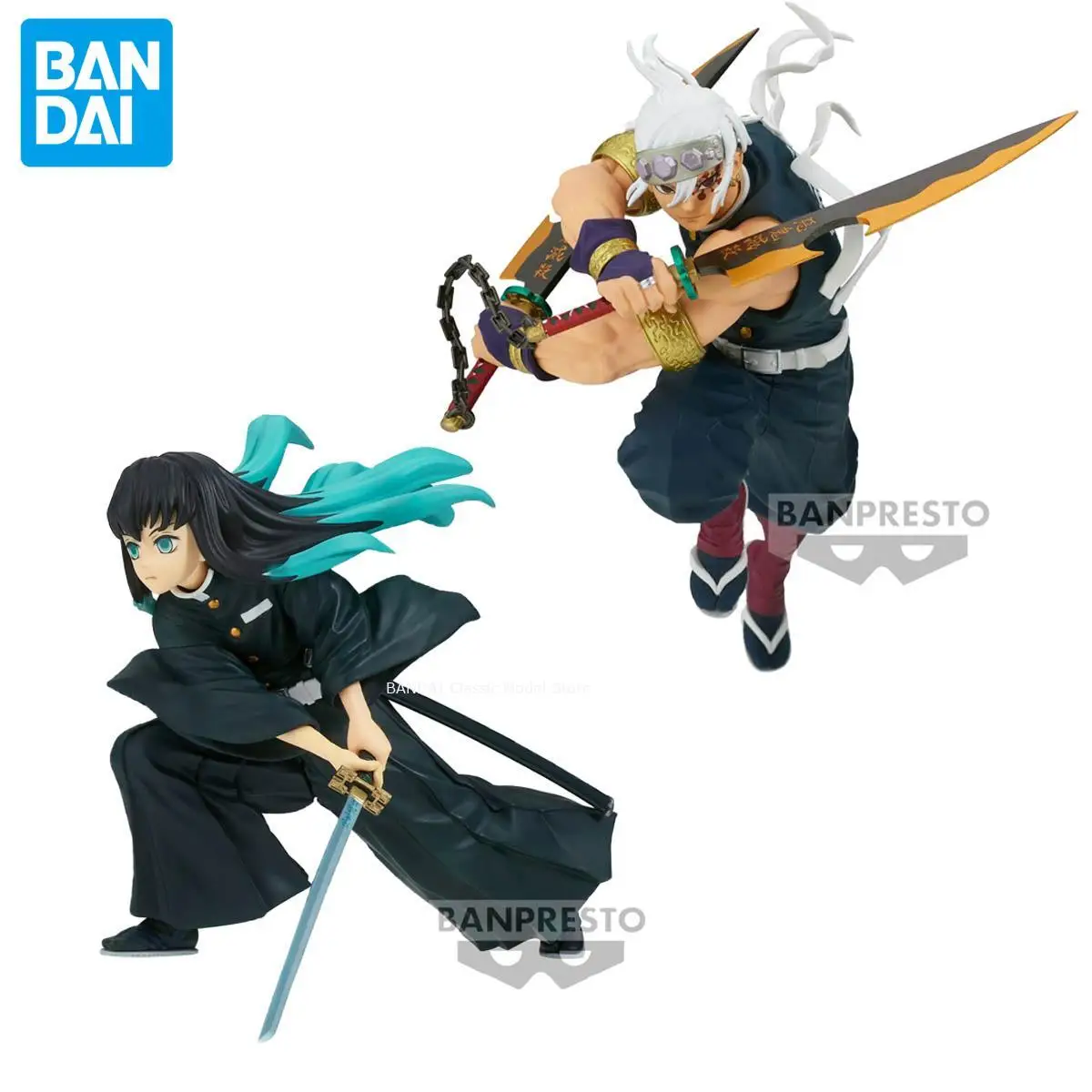 100% genuine Official Bandai Banpresto Demon Slayer: Kimetsu no Yaiba okitou Muichirou Uzui Tengen Anime Collectible Boxed Model