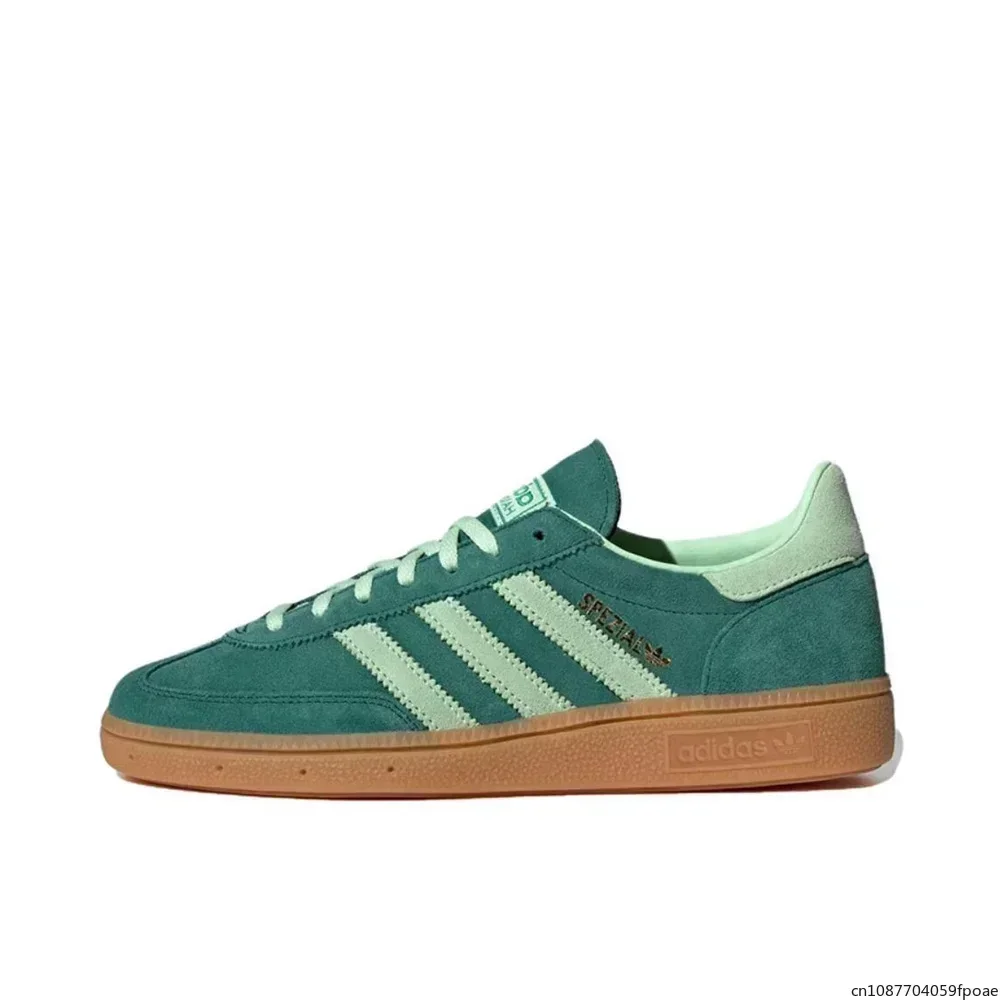 Adidas Handball Spezial Collegiate Green Semi Green Spark IE5896 Retro Low-top Board Shoes Lightweight Breathable and Casual