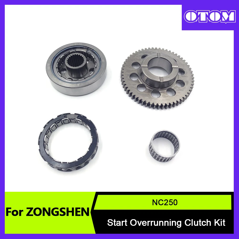 OTOM Motocross Start rozrusznik sprzęgło wyprzedzające uruchamianie elektryczne silnik dla ZONGSHEN NC250 250CC ZS177MM T6 motocykl 4 zawór