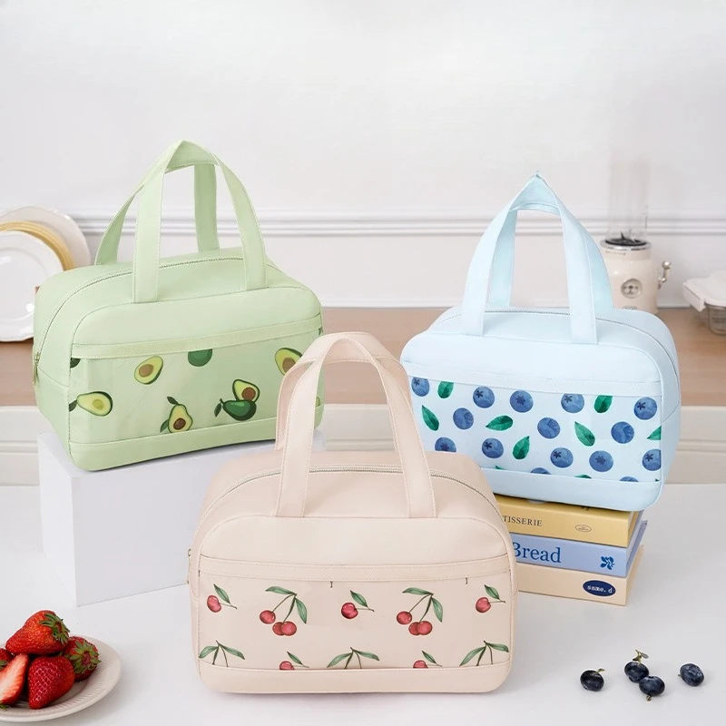 

Portable Lunch Bag Woman Insulated Thermal Lunch Box Cooler Handbag Food Bag Carrier for Office School Travel Picnic 2025 Gift