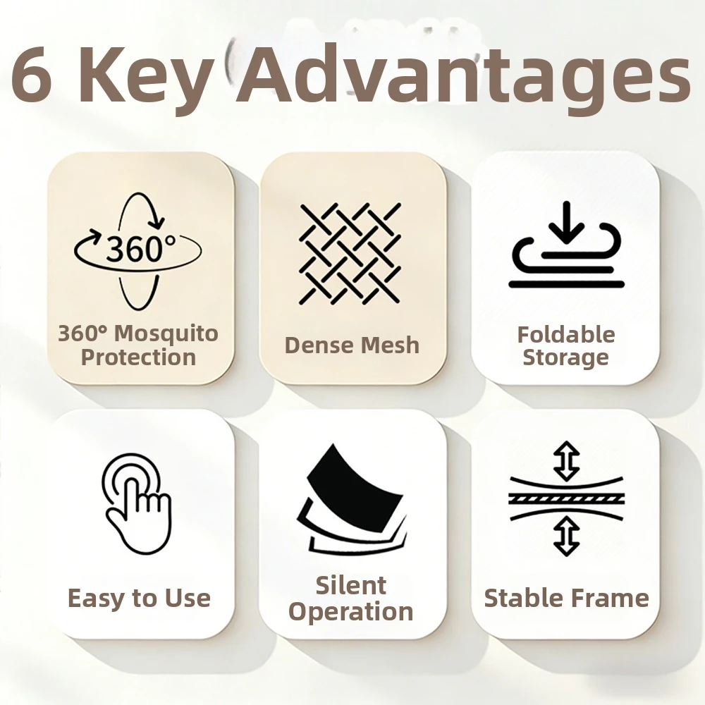 Folding Face Head Mosquito Net Breathable Light Blocking Blackout Sleep Mask Tent Insect Screen High-Density Mesh