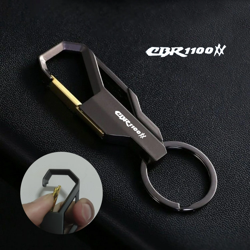 

Motorcycle Keychain Accessories Waist Hanging Keyring Metal Key Chain Custom LOGO For Honda CBR1100XX CBR1100 CBR 1100 XX 1100XX