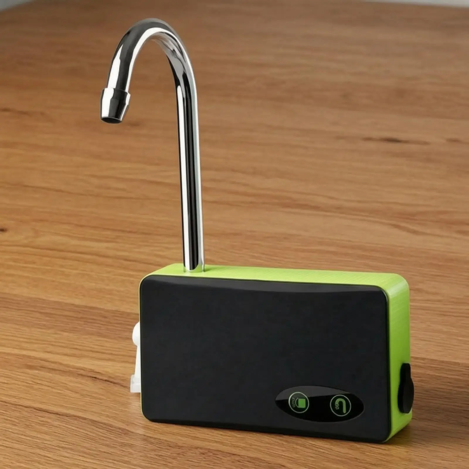 USB Rechargeable Oxygen Pump for Fishing with LED Light and Curved Spout for Water Transfer and Aeration Portable ABS Water Pump